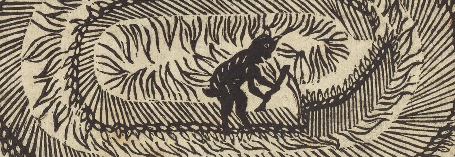 Image of devil and crop circle